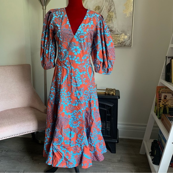 RHODE FLORAL MIDI DRESS - Picture 2 of 13